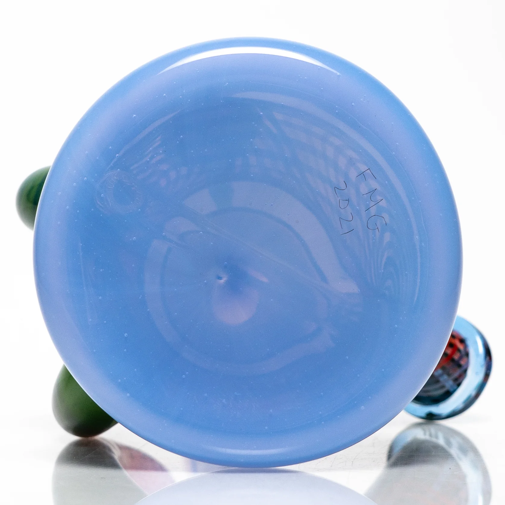 Foggy Mountain - Full Color Worked 3 Horn Tube - Blue Cheese/White - Image 9