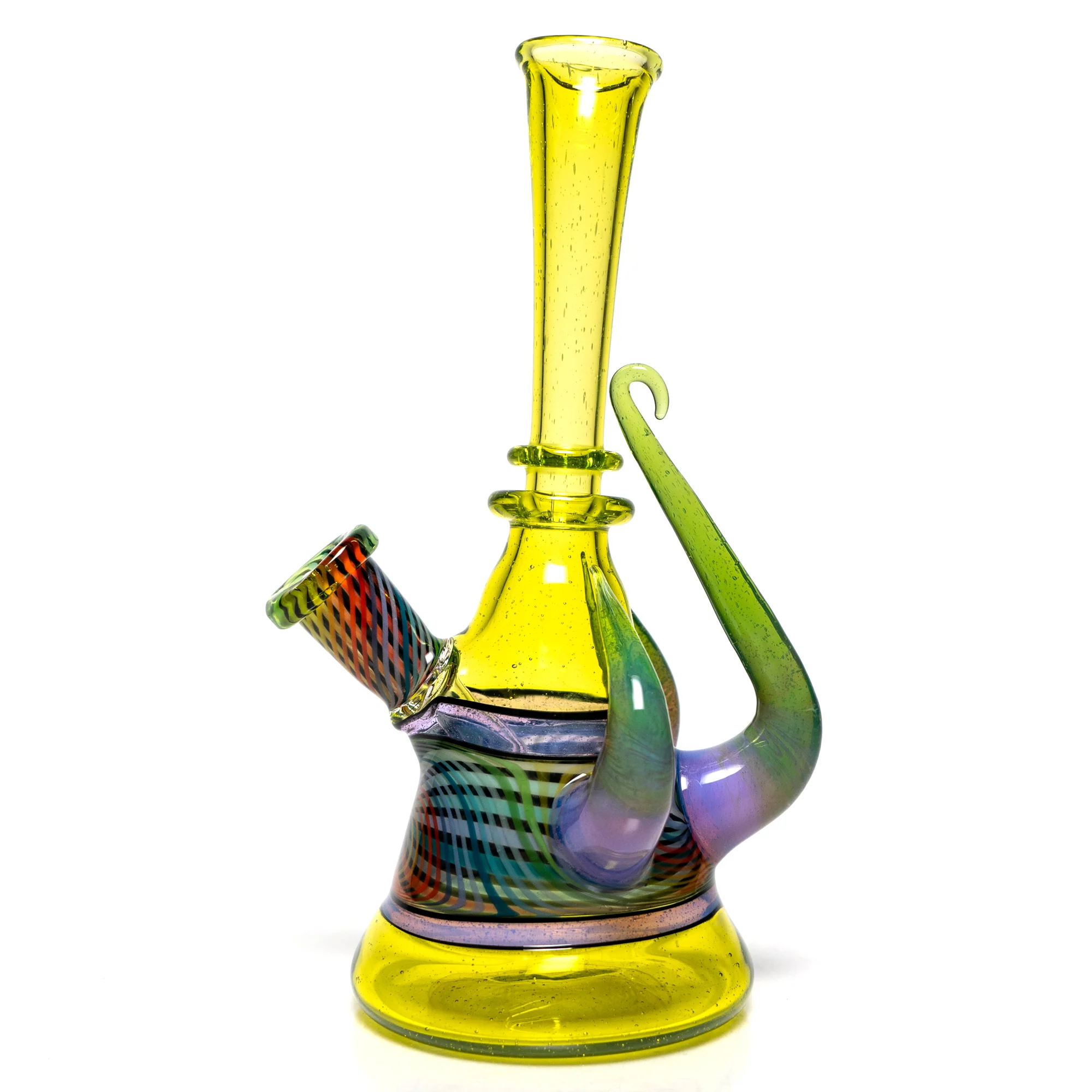 Foggy Mountain - Full Color Worked 3 Horn Tube - Lime Drop - Image 2