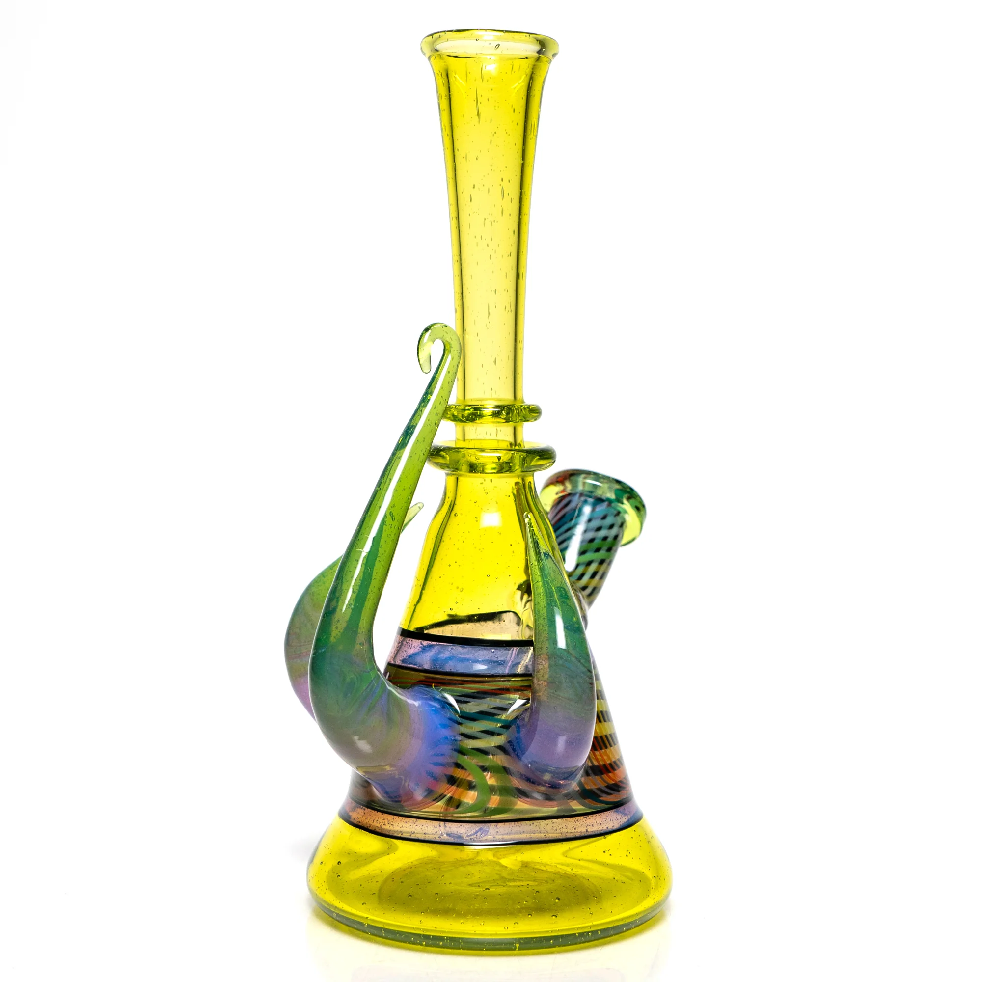 Foggy Mountain - Full Color Worked 3 Horn Tube - Lime Drop - Image 5