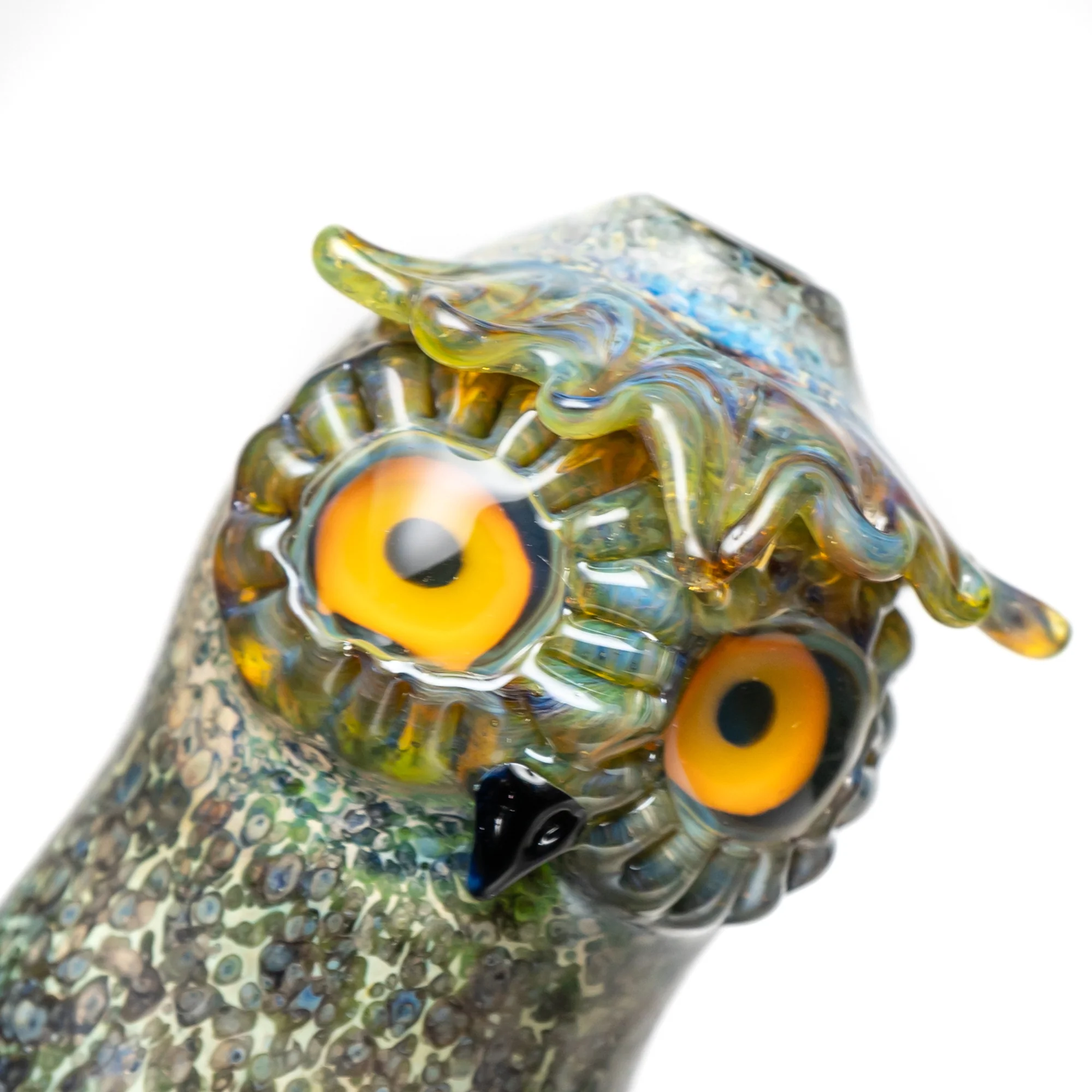 Four Winds Flameworks - Hooter Hand Pipe - Amazon Night Frit - Image 4