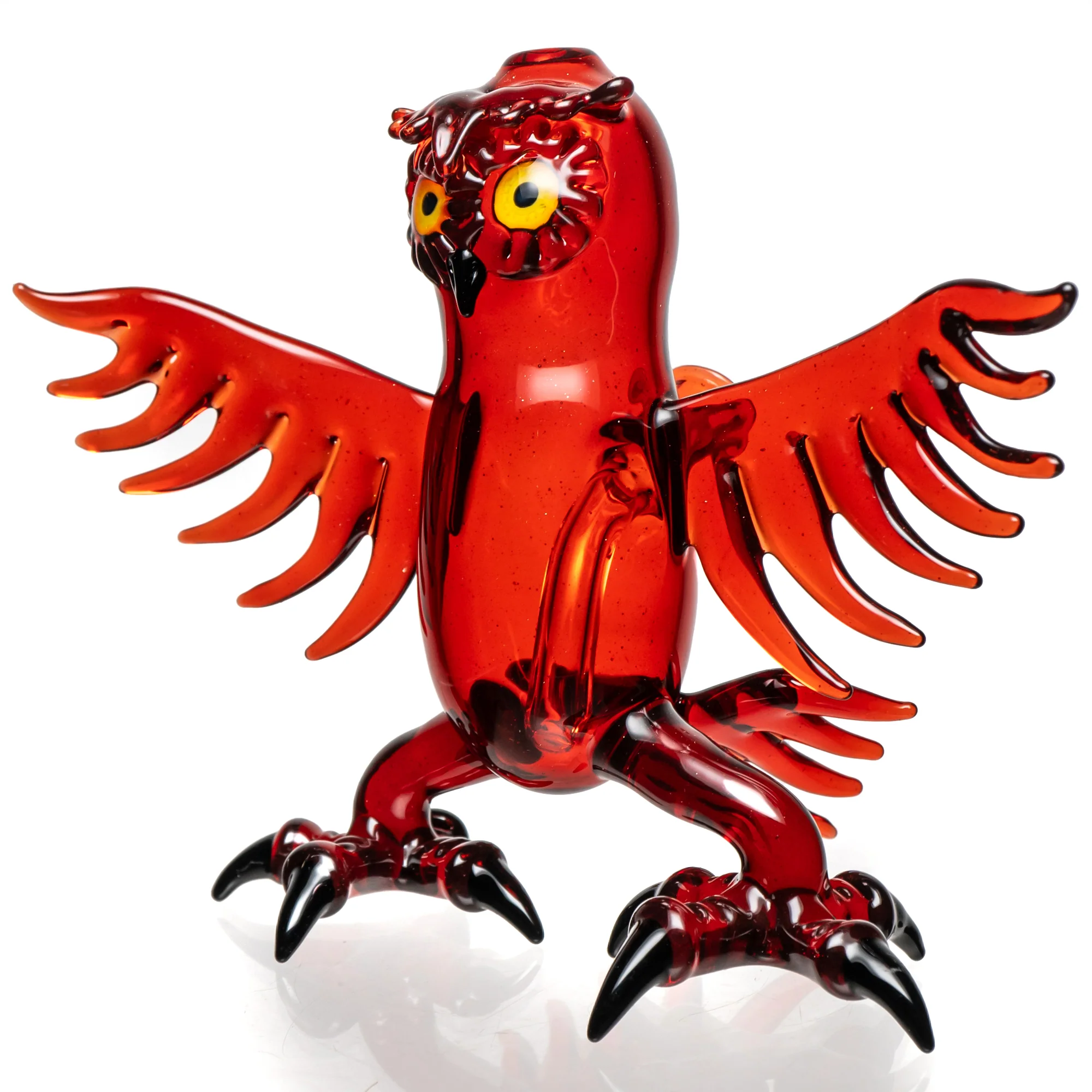 Four Winds Flameworks - Monochrome Owl Rig - Ruby Slippers - Image 2