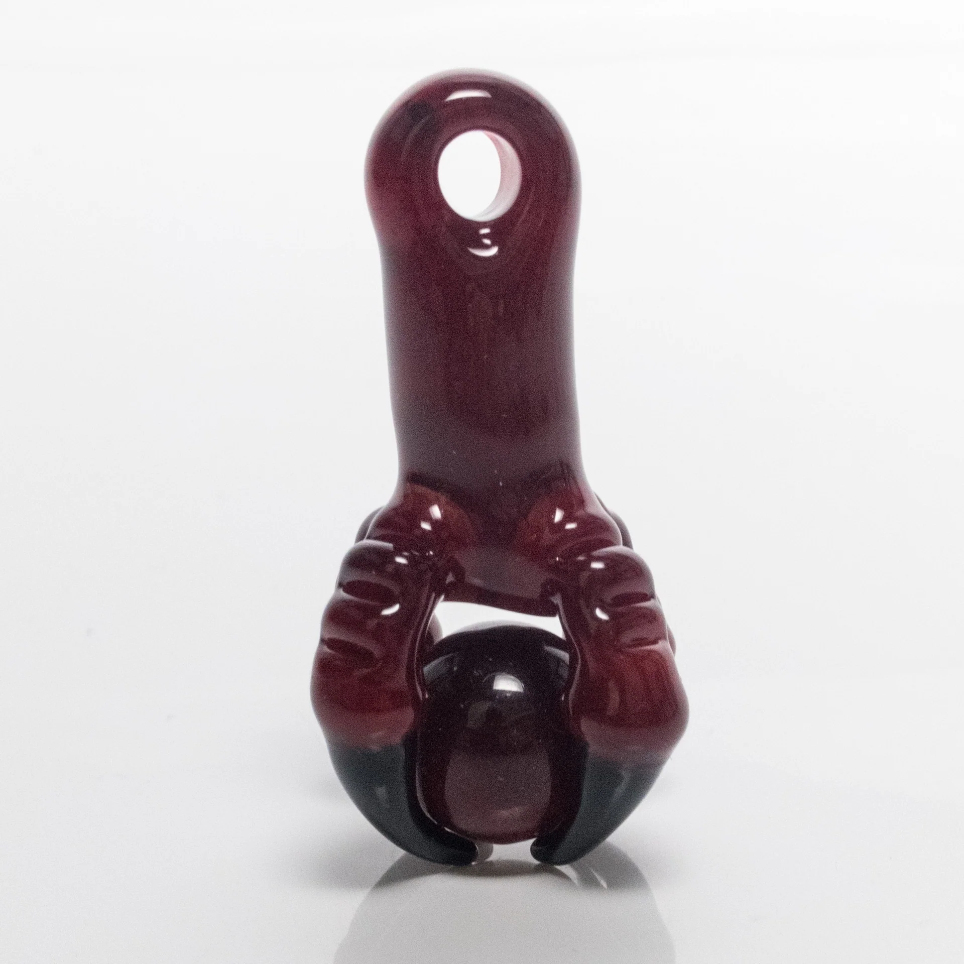 Four Winds Flameworks - Talon Orb Pendant - Dragons Blood