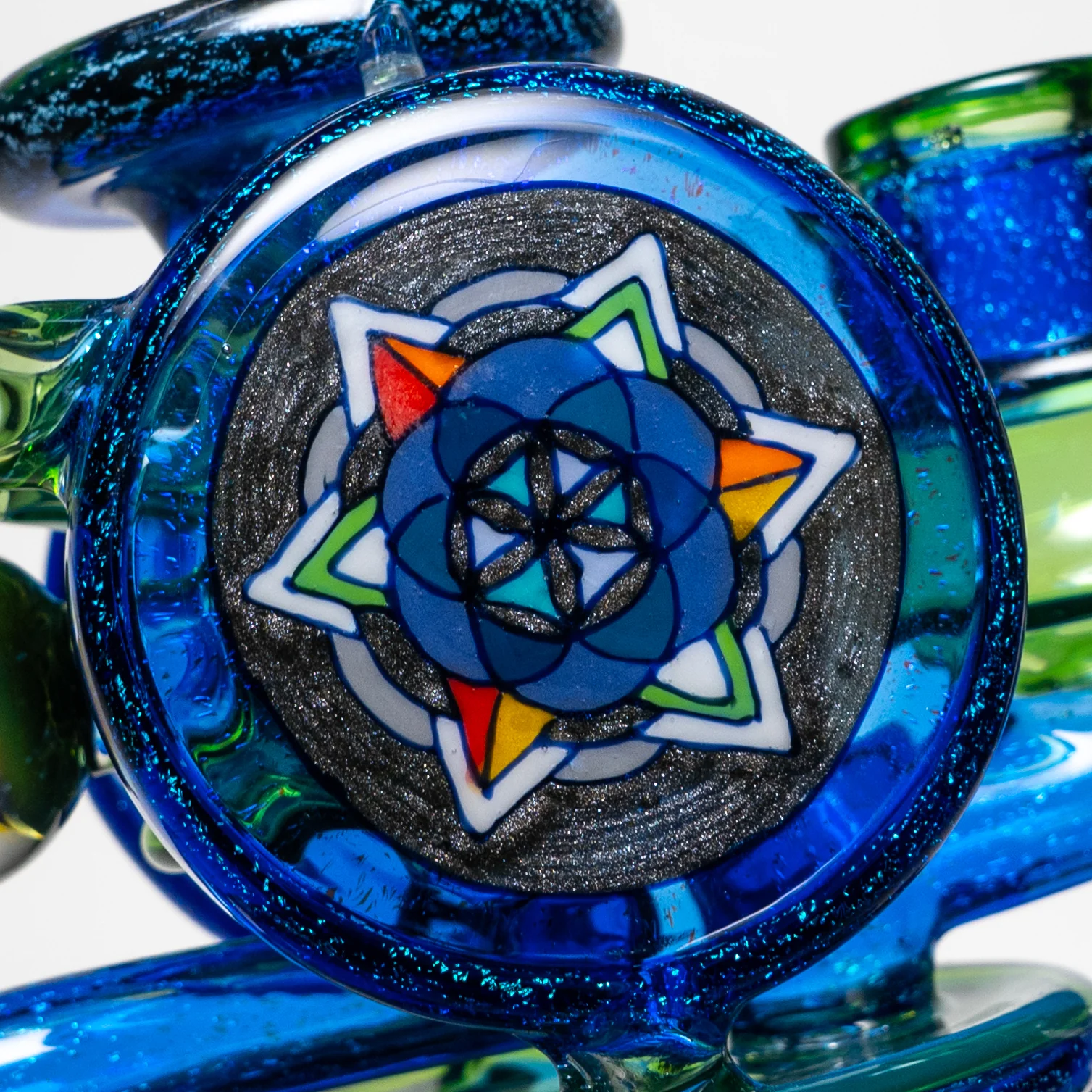 Freeek Glass - Double Terpcycler - Plantphibian & Blue Dichro - Image 10