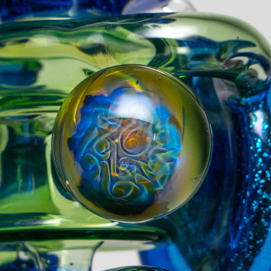 Freeek Glass - Double Terpcycler - Plantphibian & Blue Dichro - Image 13