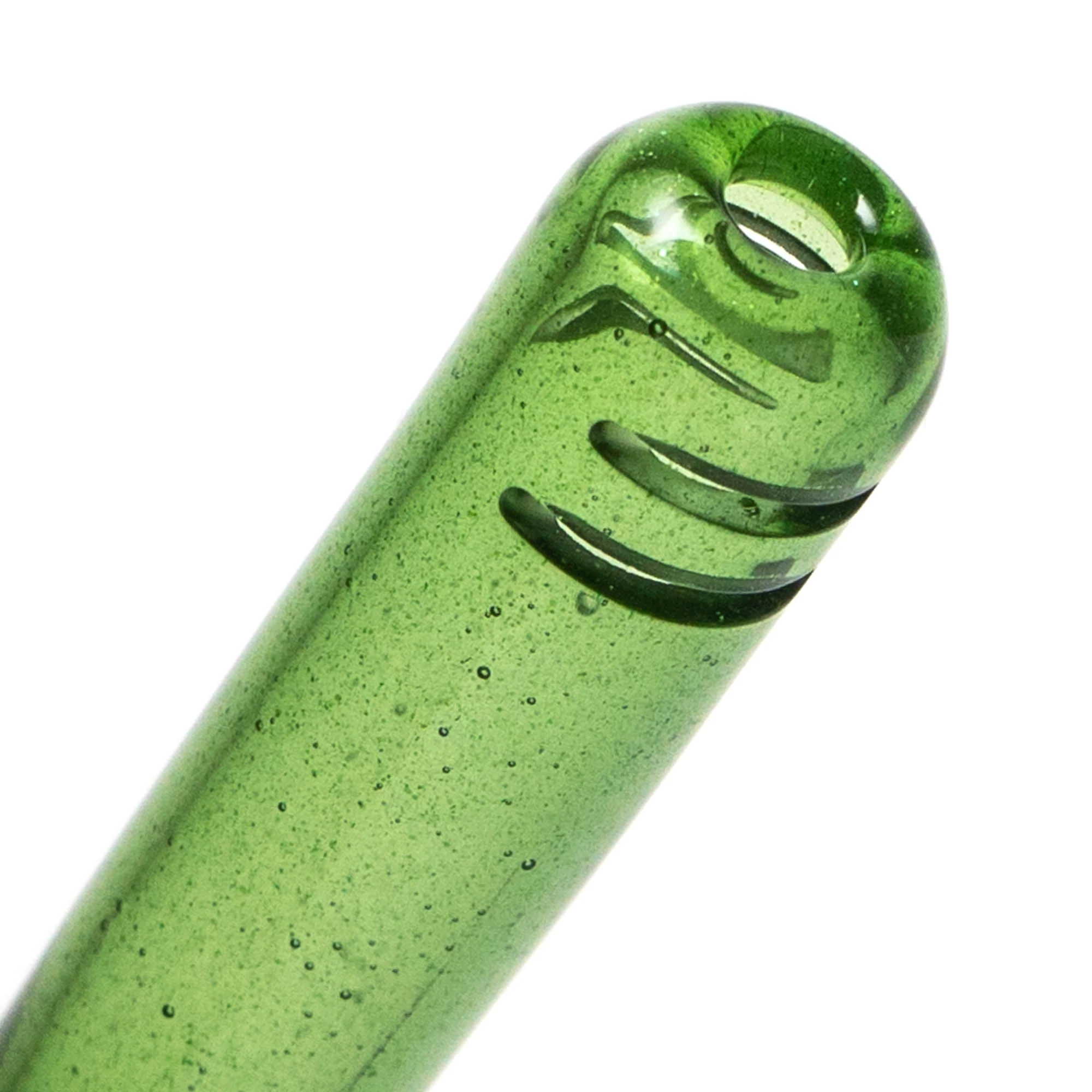 Geos Glass - Mini Hitter - Green Stardust - Image 5