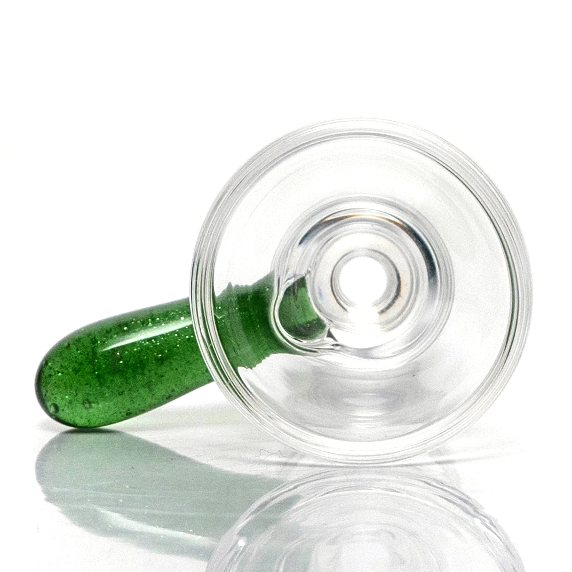 Geos Glass - Mini Hitter - Green Stardust - Image 7