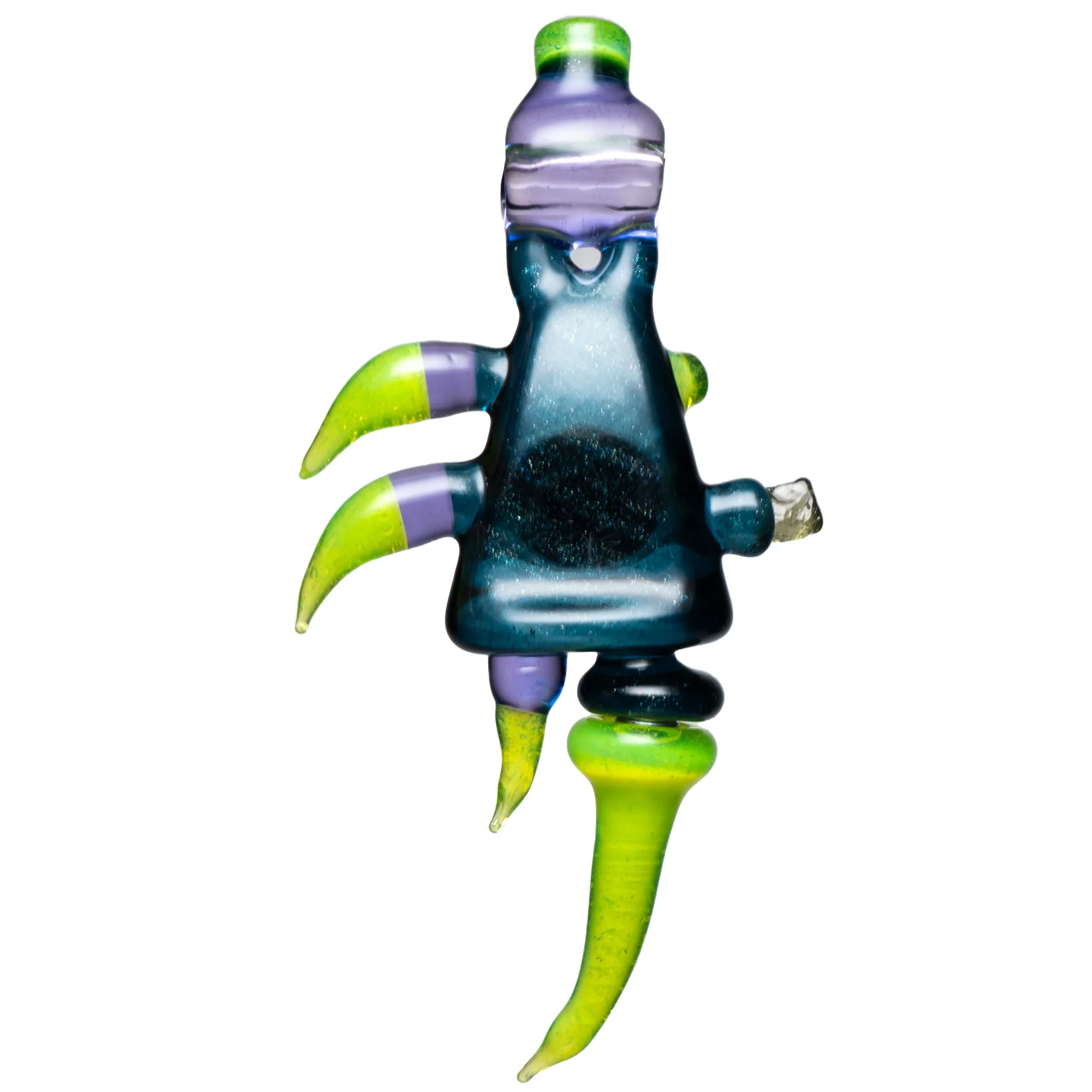 Ghost Cat - Magnetic Dabber Pendant #34 - Blue Stardust & Slyme - Image 2