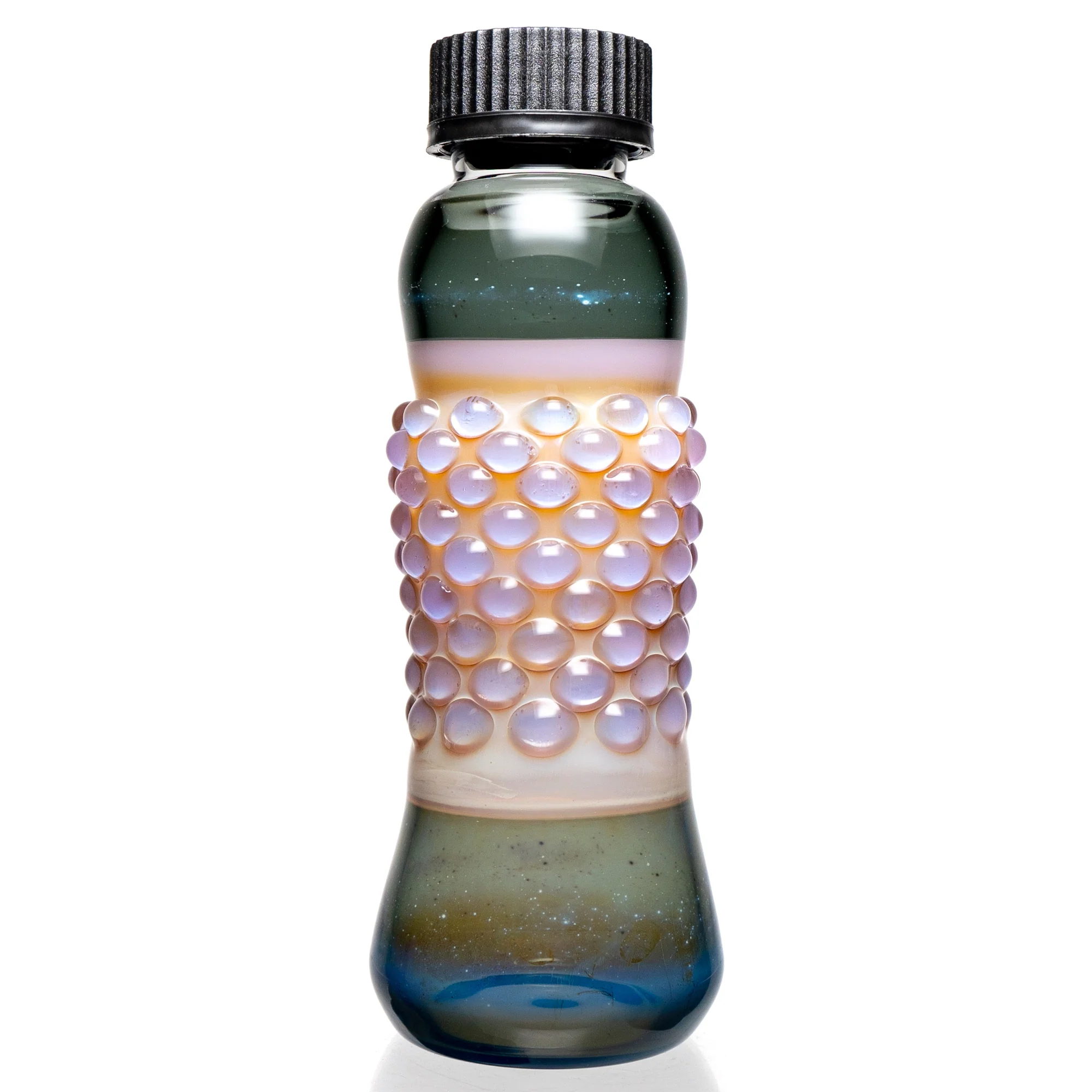 Goo Roo Designs - Water Bottle - Green Fume & Milky Orange