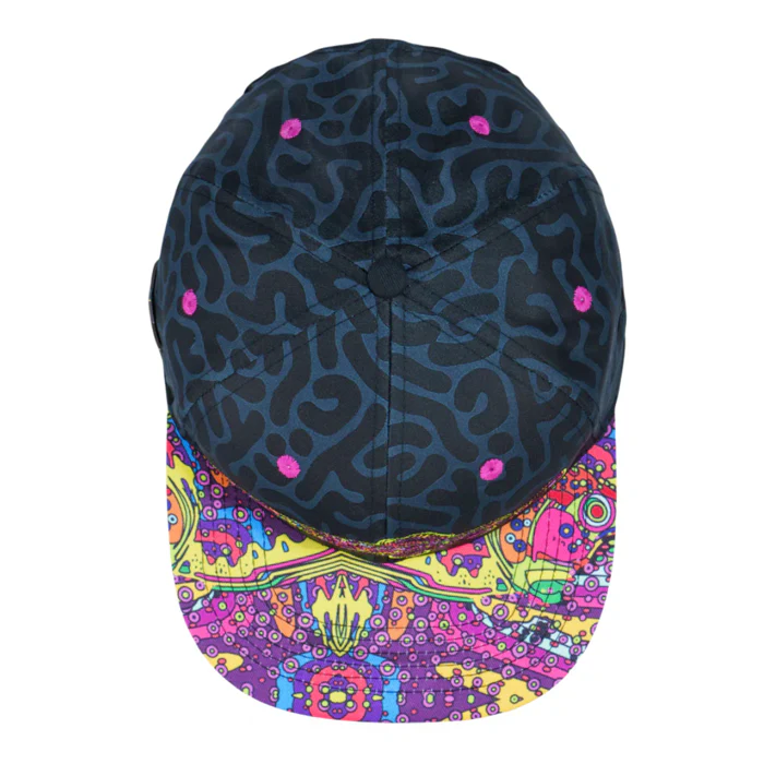 Grassroots - Android Jones Kilgore Trout Coral Black Snapback Hat - Large/XL - Image 5