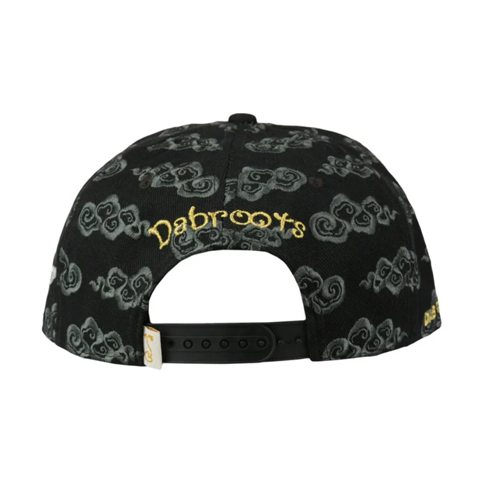 Grassroots - Dabroots Clouds Allover Black Snapback Hat - Large/XL - Image 3