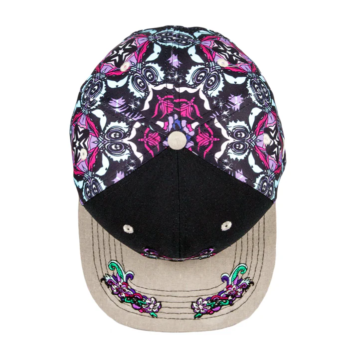 Grassroots - Ellie Paisley Bear Floral Snapback Hat - Large/XL - Image 5