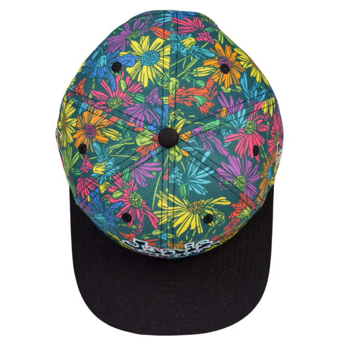 Grassroots - Janis Joplin Rainbow Daisies Snapback Hat - Large/XL - Image 5
