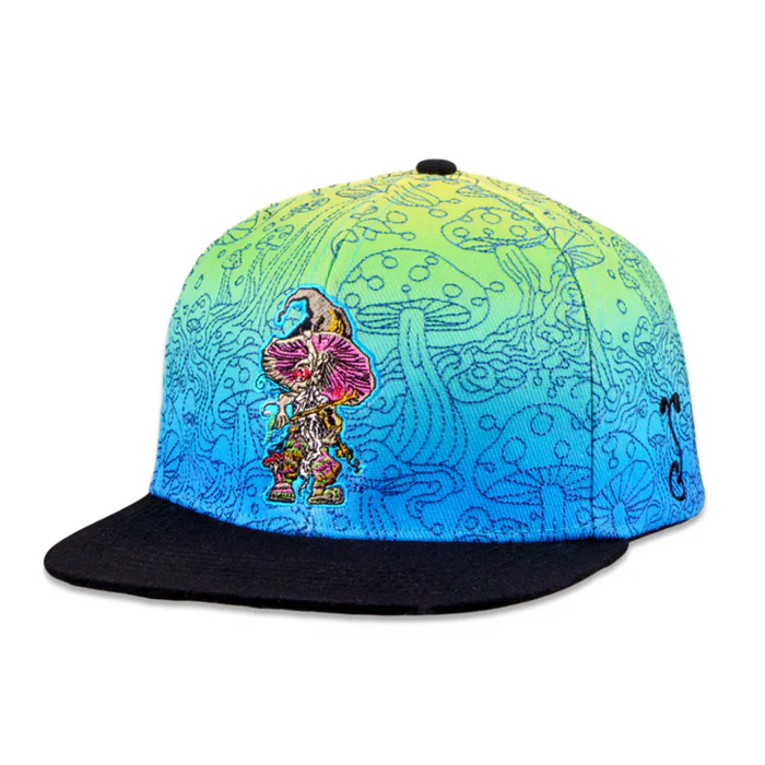 Grassroots - Kuhmali Designs Blue Snapback Hat - Small/Medium
