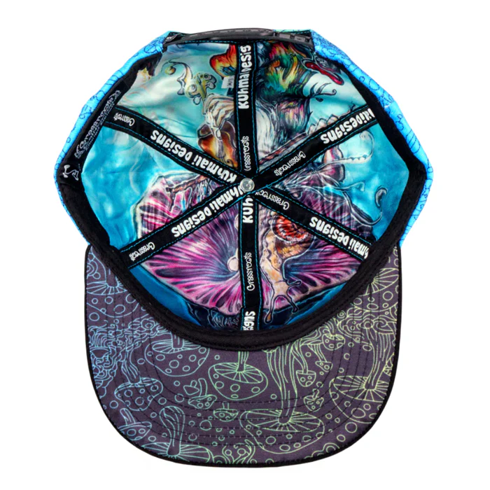 Grassroots - Kuhmali Designs Blue Snapback Hat - Small/Medium - Image 2