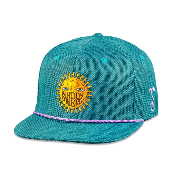 Grassroots - Maddy O'Neal Sunshine Turquoise Snapback Hat - Large/XL