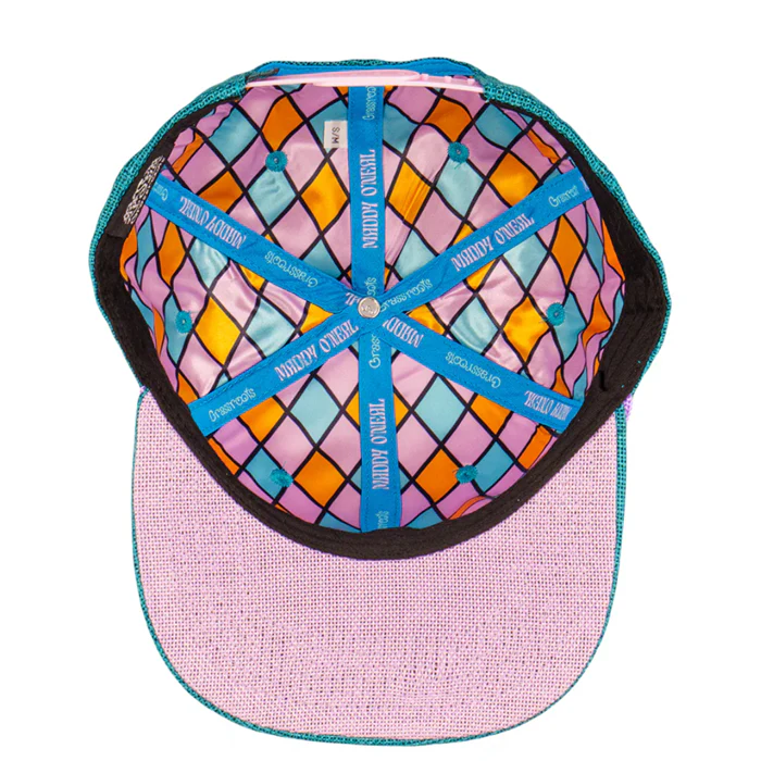 Grassroots - Maddy O'Neal Sunshine Turquoise Snapback Hat - Large/XL - Image 2