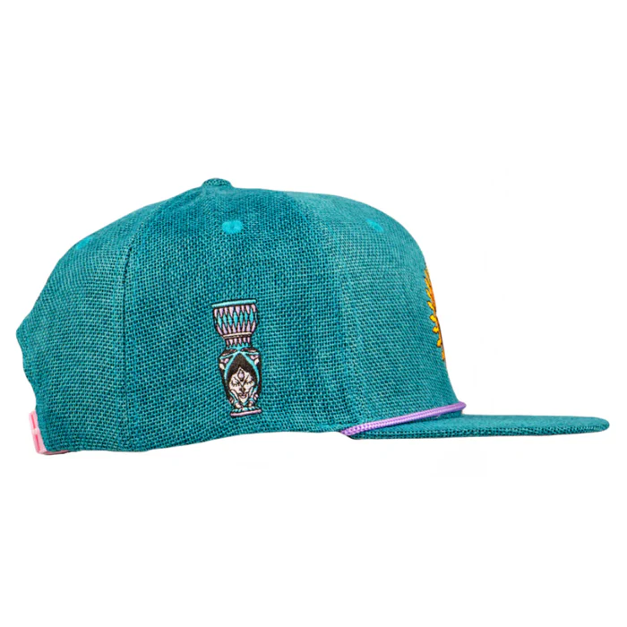 Grassroots - Maddy O'Neal Sunshine Turquoise Snapback Hat - Small/Medium - Image 3