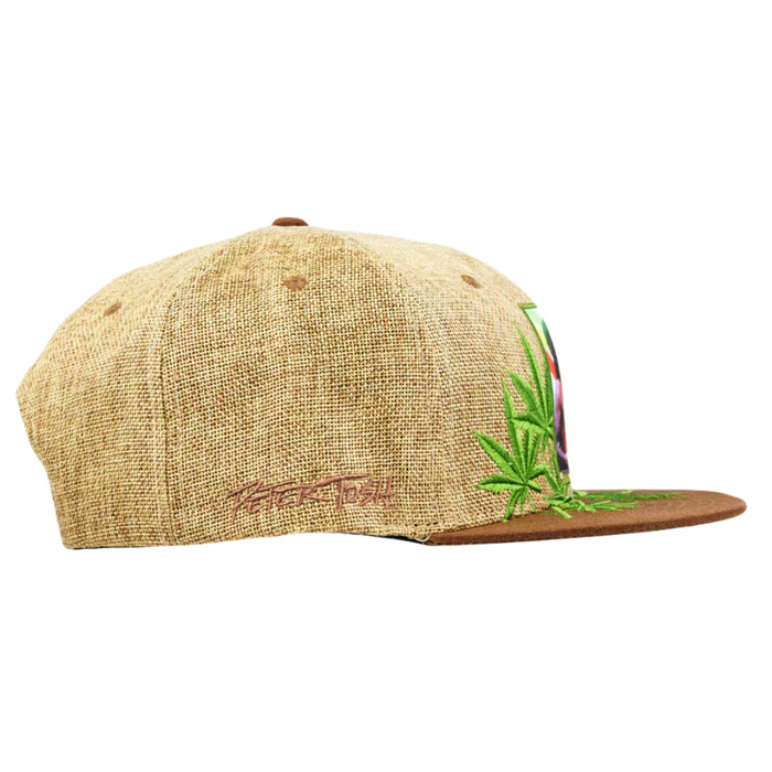 Grassroots - Peter Tosh Tan Leaf Snapback Hat - Large/XL - Image 4