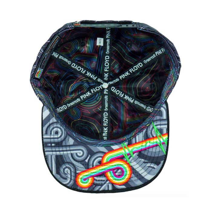 Grassroots - Pink Floyd DSOTM V2 Blackout Snapback Hat - Large/XL - Image 2