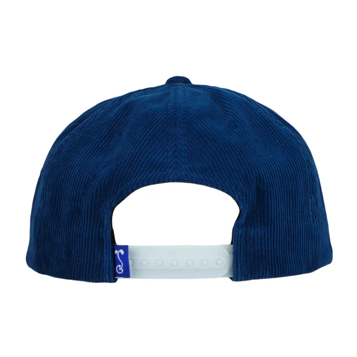 Grassroots - Polar Bear Navy Corduroy Unstructured Snapback Hat - Large/XL - Image 3