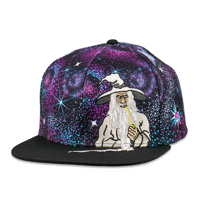 Grassroots - Toking Wizard Galaxy Snapback Hat - Large/XL