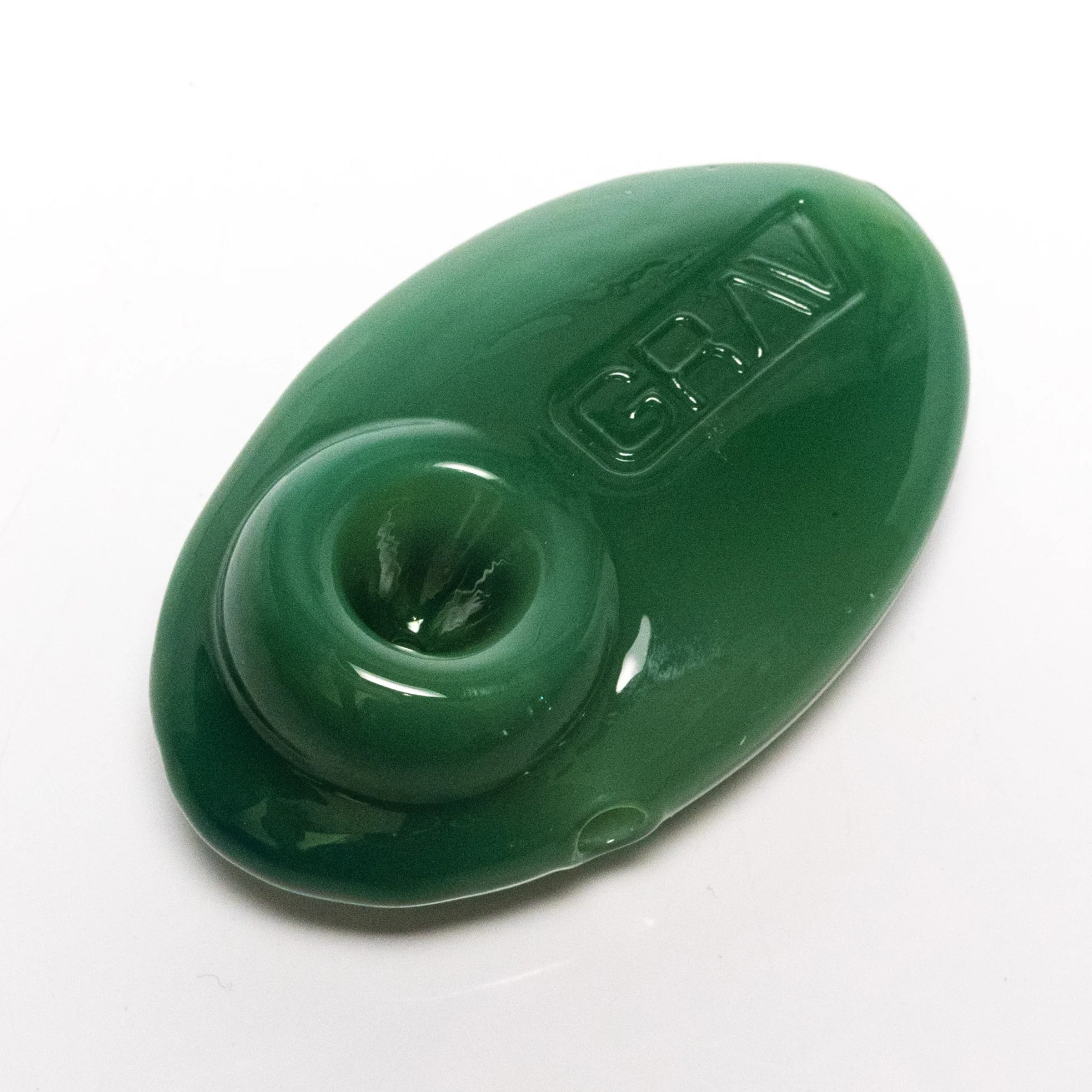 Grav Labs - Pebble Spoon Pipe - Light Green - Image 2