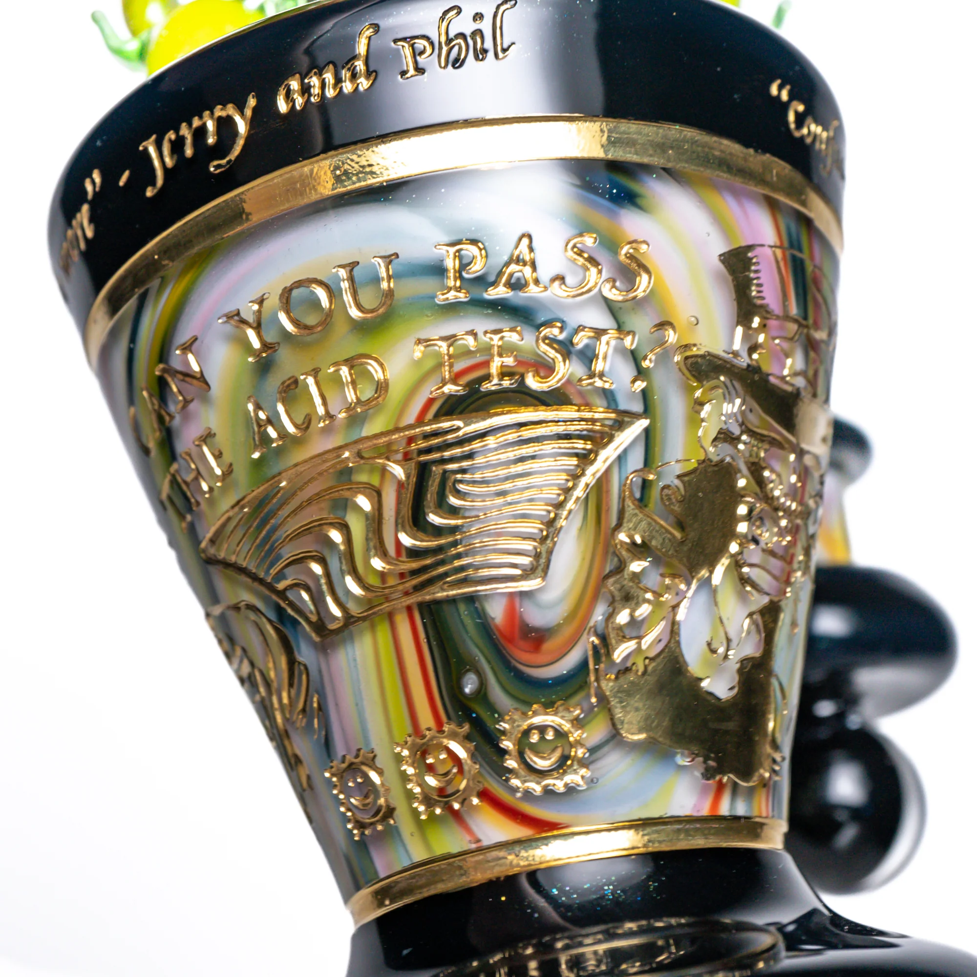 Green T Glass - Temple Tube - Lysergic Dream - Image 10