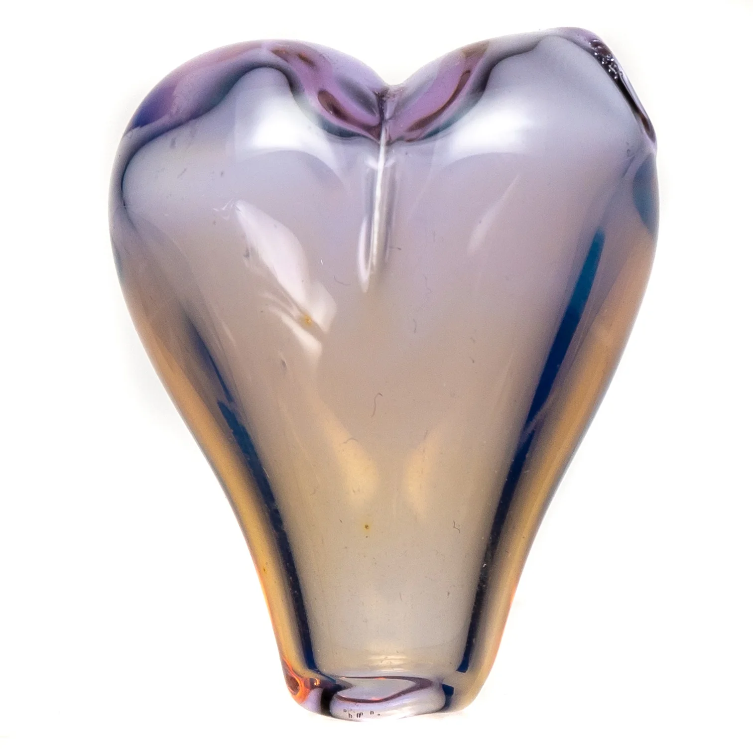 Heart Pendant - Fumed Purple
