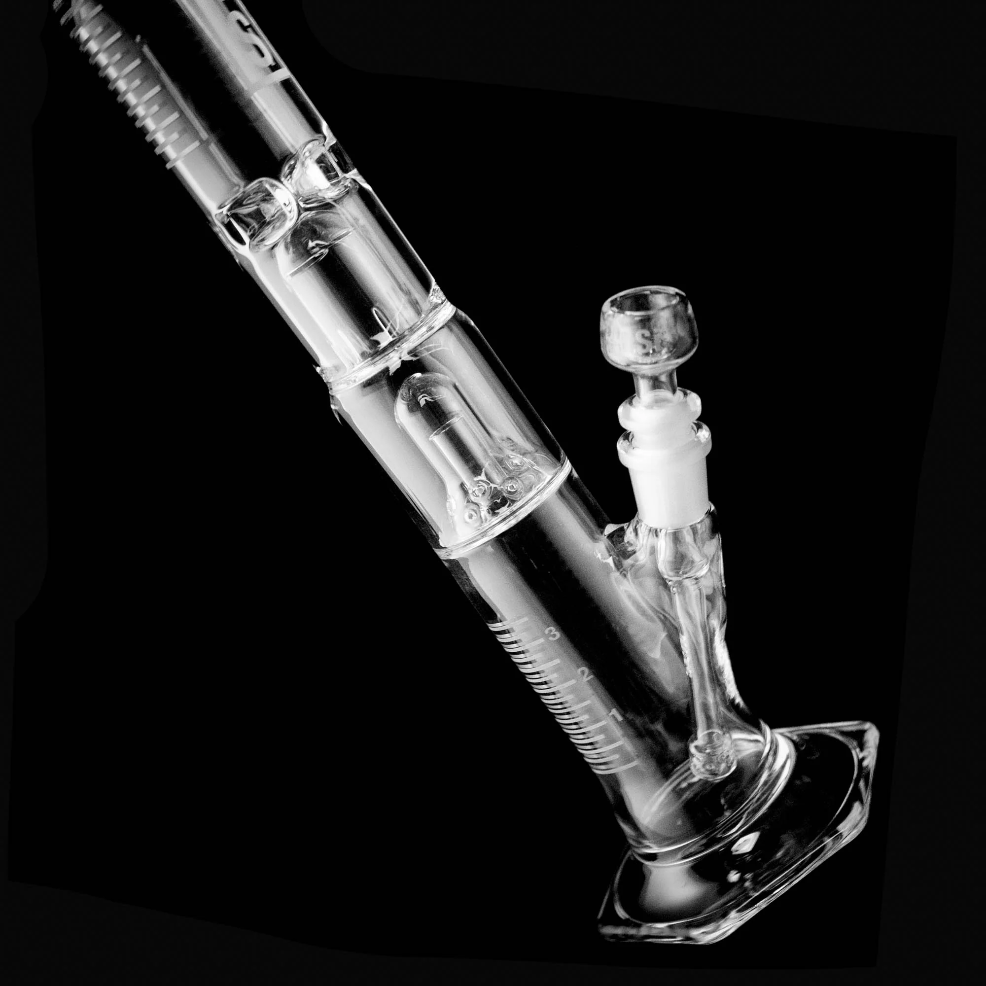 HiSi Glass - 15" Straight Tube - Jr. Double Bell Perc 2.0 - Image 10
