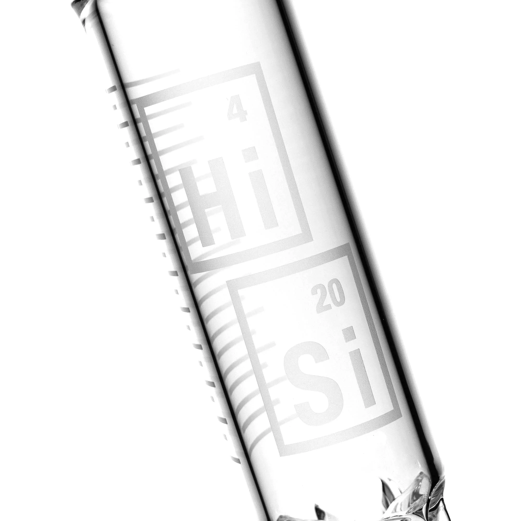 HiSi Glass - 15" Straight Tube - Jr. Double Bell Perc 2.0 - Image 2