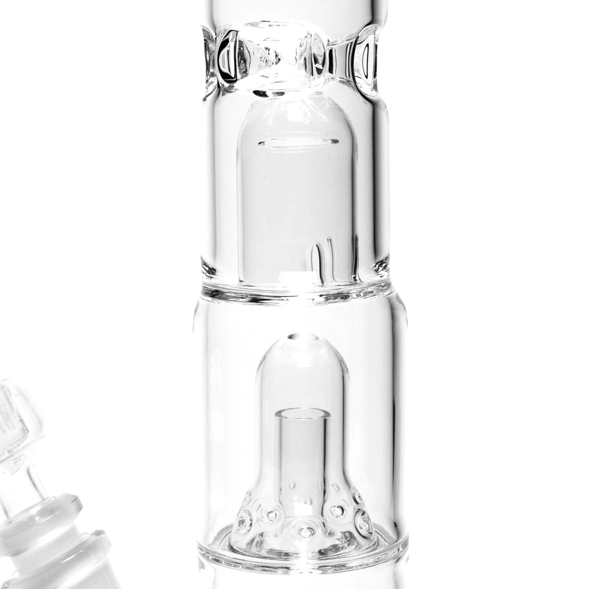HiSi Glass - 15" Straight Tube - Jr. Double Bell Perc 2.0 - Image 3