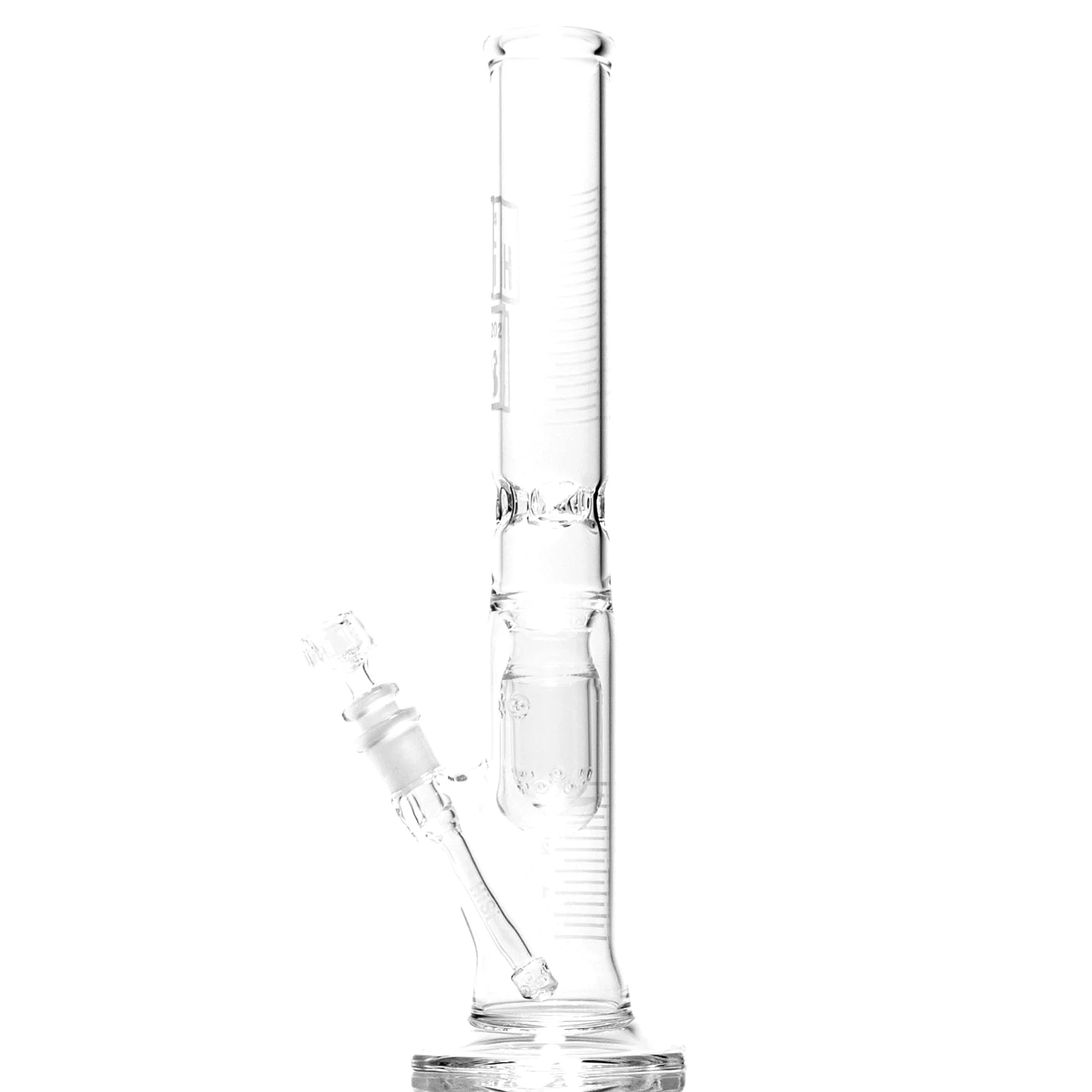 HiSi Glass - 15" Straight Tube - Jr. Double U Perc - Image 11