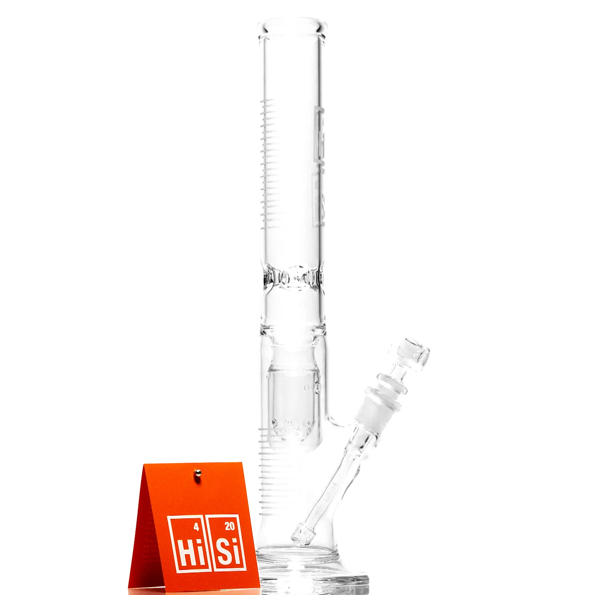 HiSi Glass - 15" Straight Tube - Jr. Double U Perc - Image 5