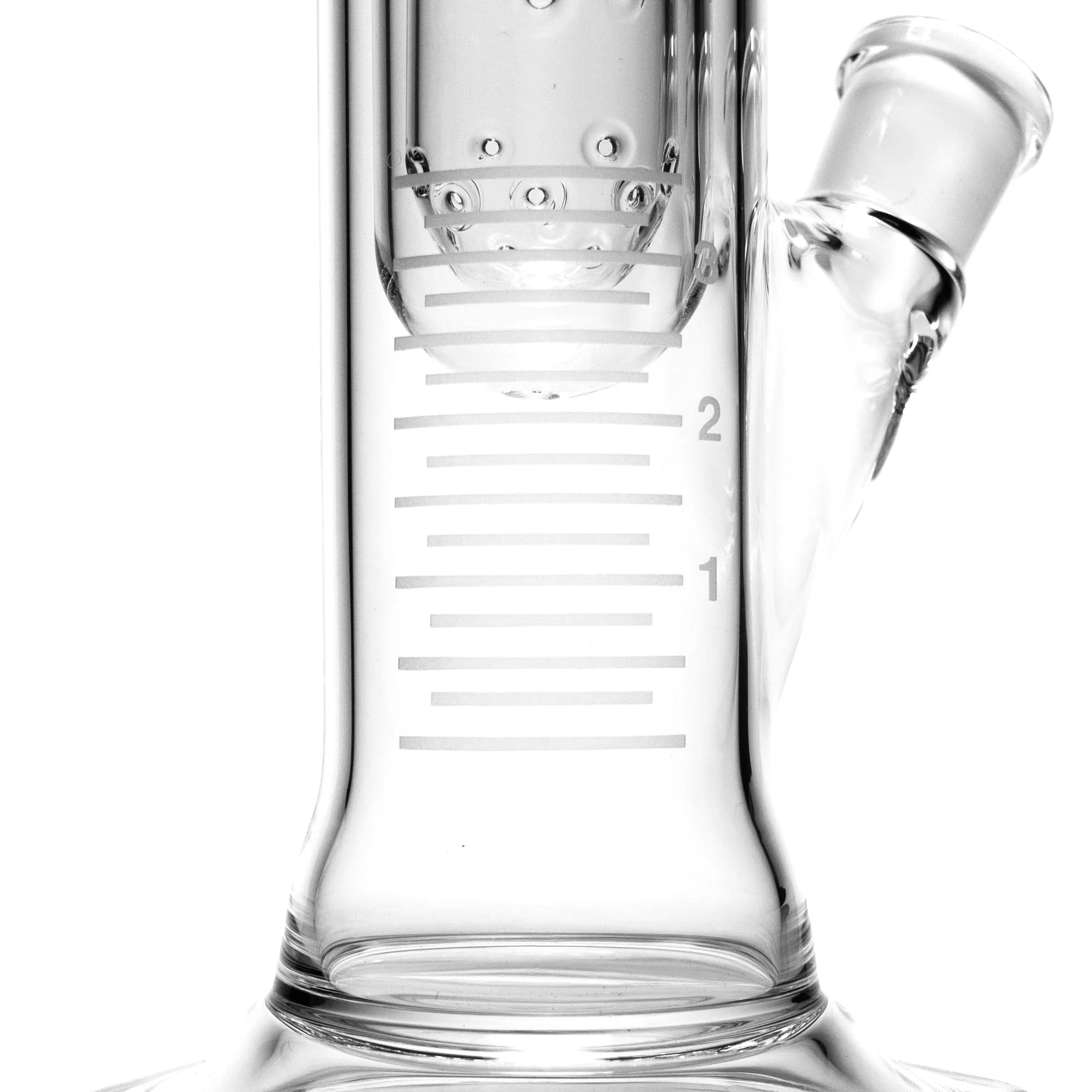 HiSi Glass - 15" Straight Tube - Jr. Double U Perc - Image 9
