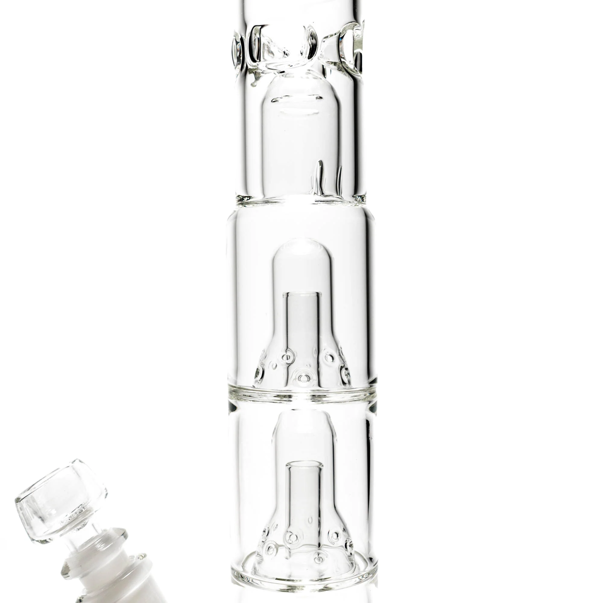 HiSi Glass - 17" Straight - Jr. Triple Bell Perc 2.0 - Image 3