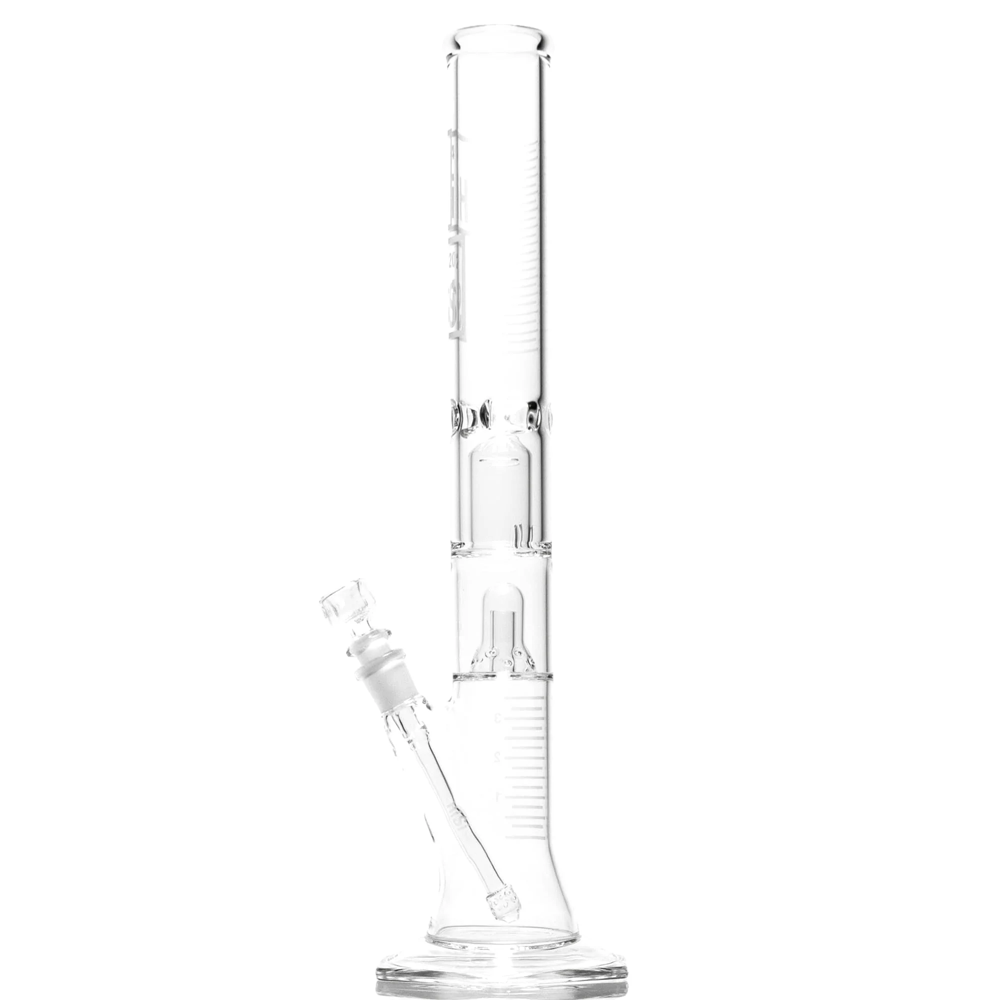 HiSi Glass - 18" Straight Tube - Double Bell Perc 2.0 - Image 11
