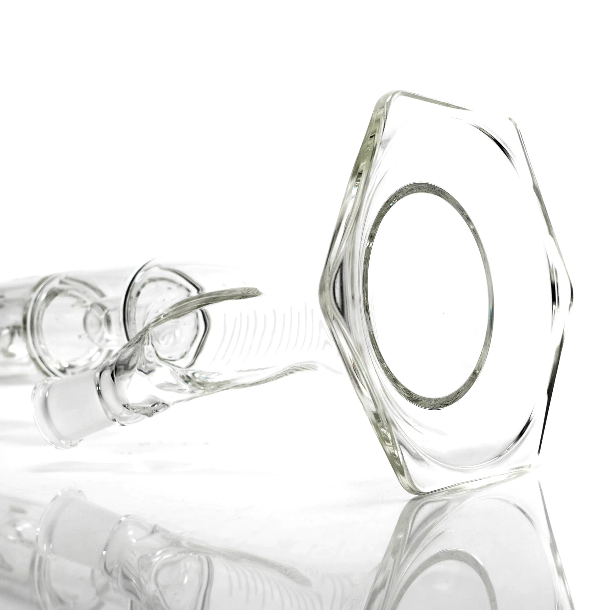 HiSi Glass - 18" Straight Tube - Double Bell Perc 2.0 - Image 13