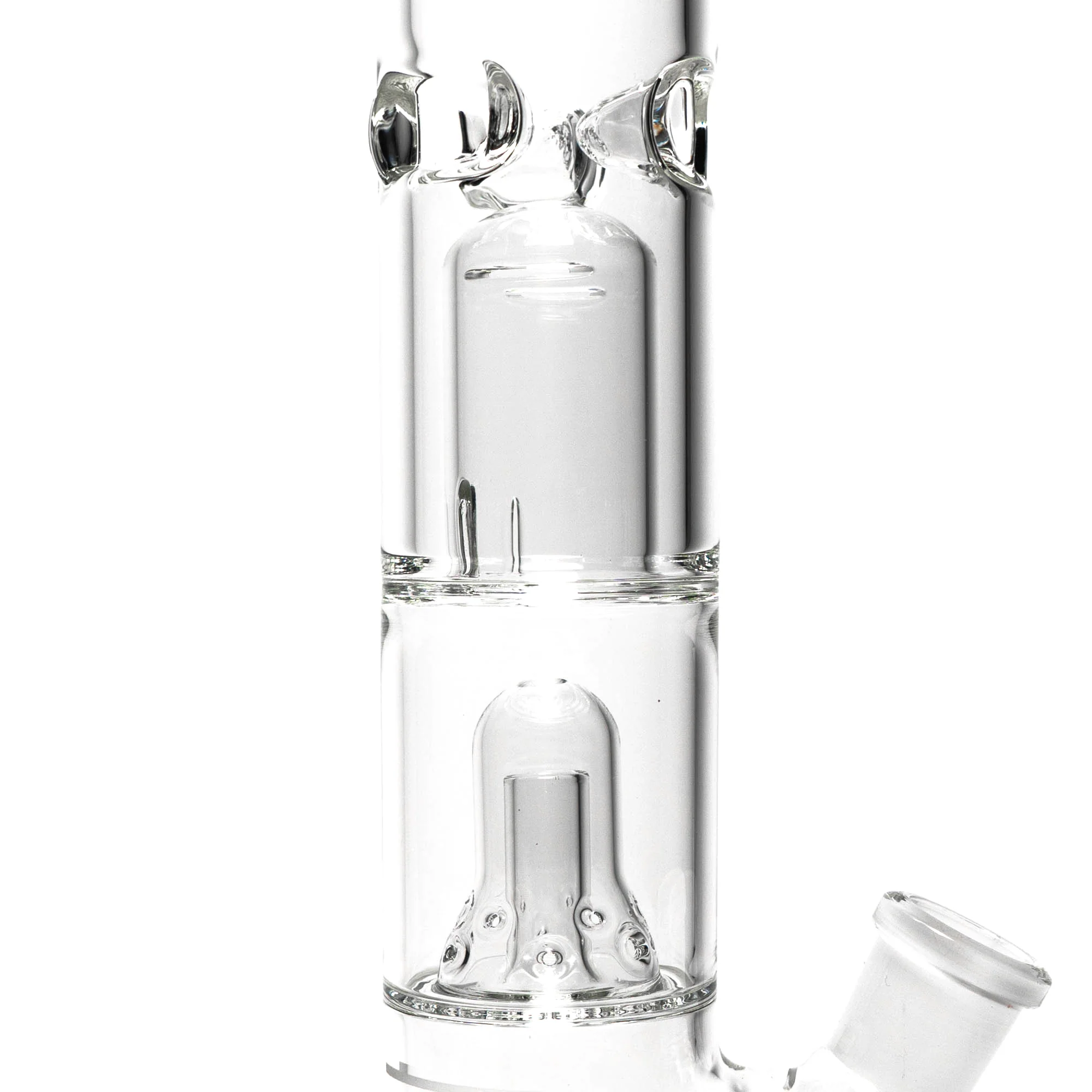 HiSi Glass - 18" Straight Tube - Double Bell Perc 2.0 - Image 3