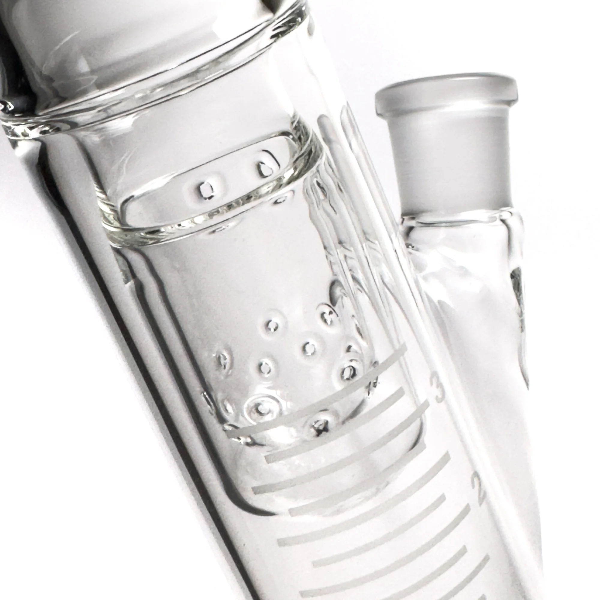 HiSi Glass - 18" Straight Tube - Double U Perc - Image 6