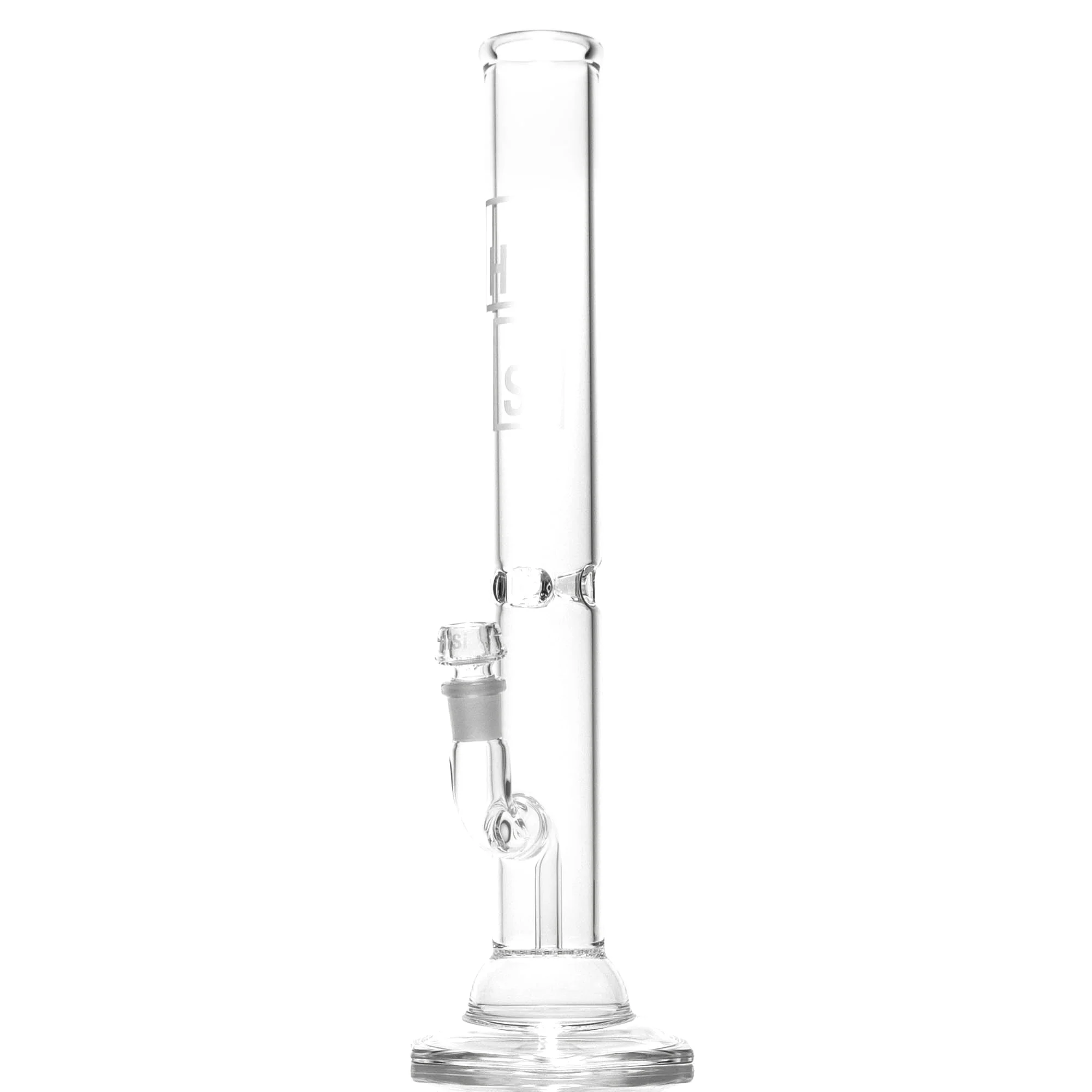 HiSi Glass - 18" Straight Tube - Geyser Perc