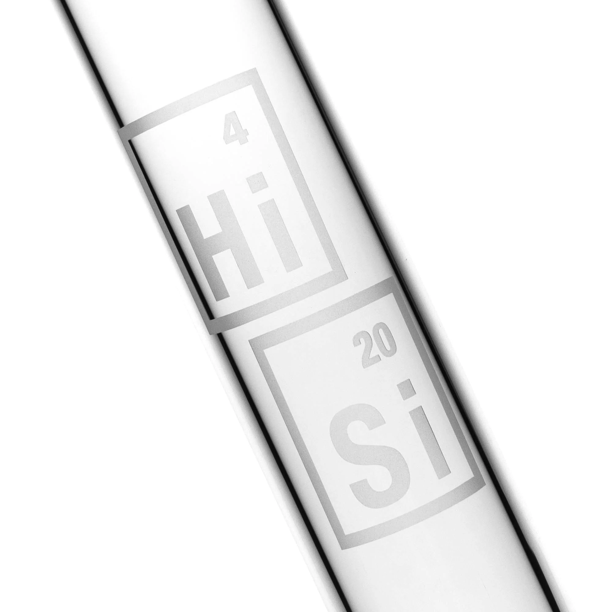 HiSi Glass - 18" Straight Tube - Geyser Perc - Image 2