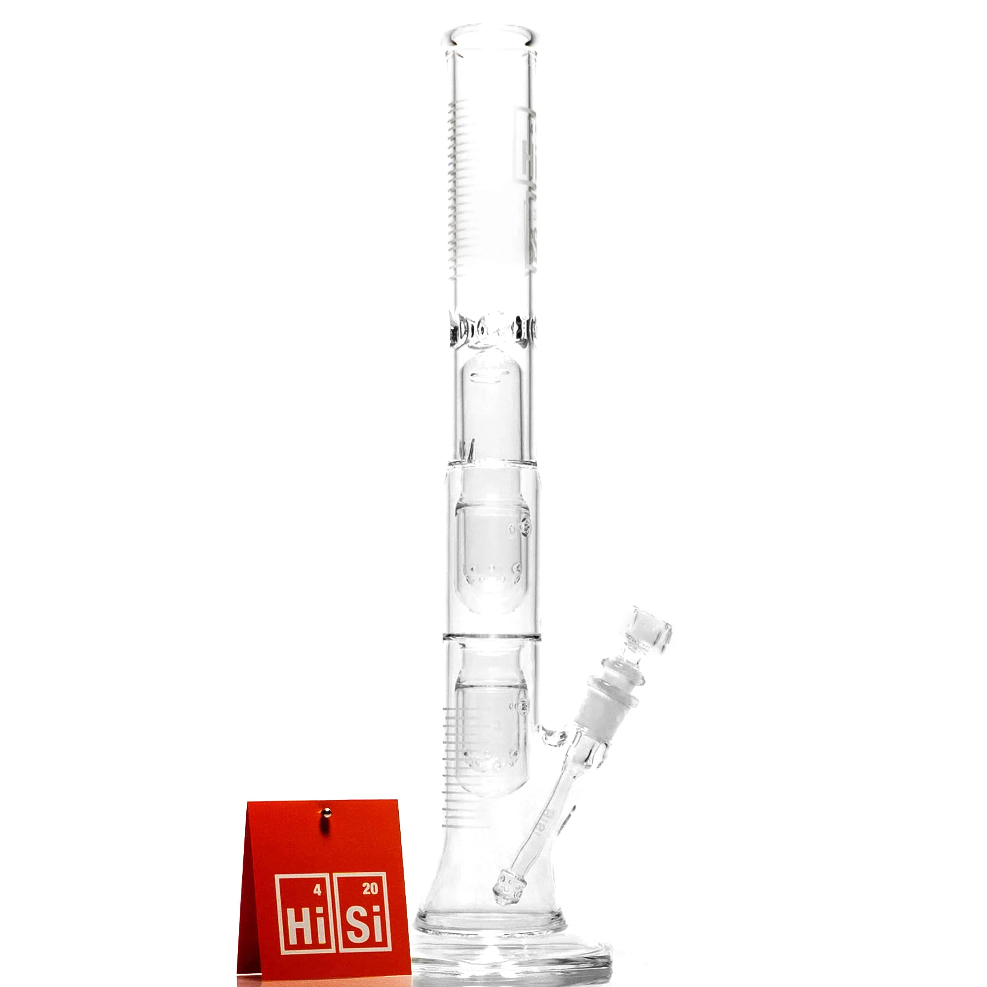 HiSi Glass - 18" Straight Tube - Jr. Triple U Perc - Image 5