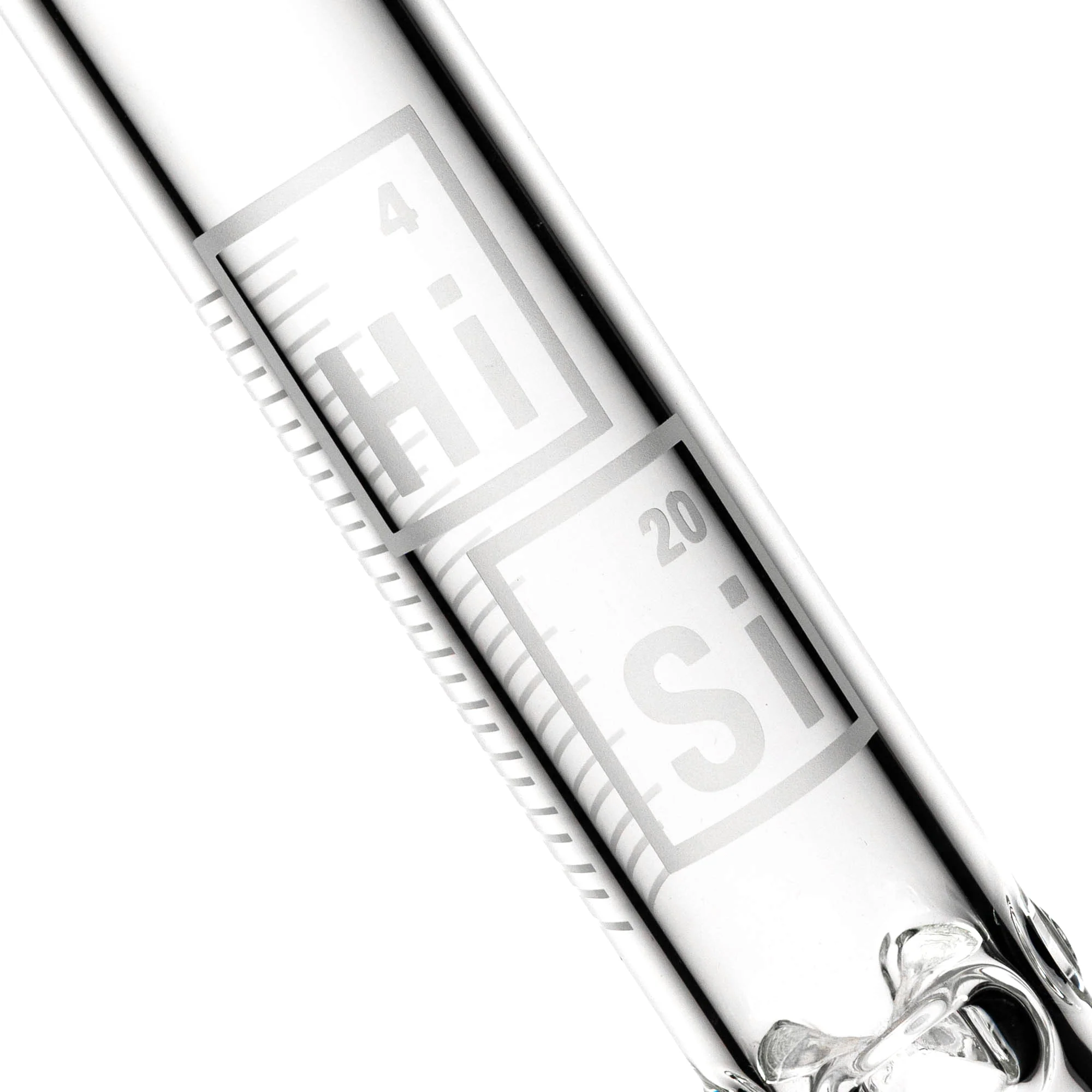 HiSi Glass - 21" Straight Tube - Triple U Perc - Image 2