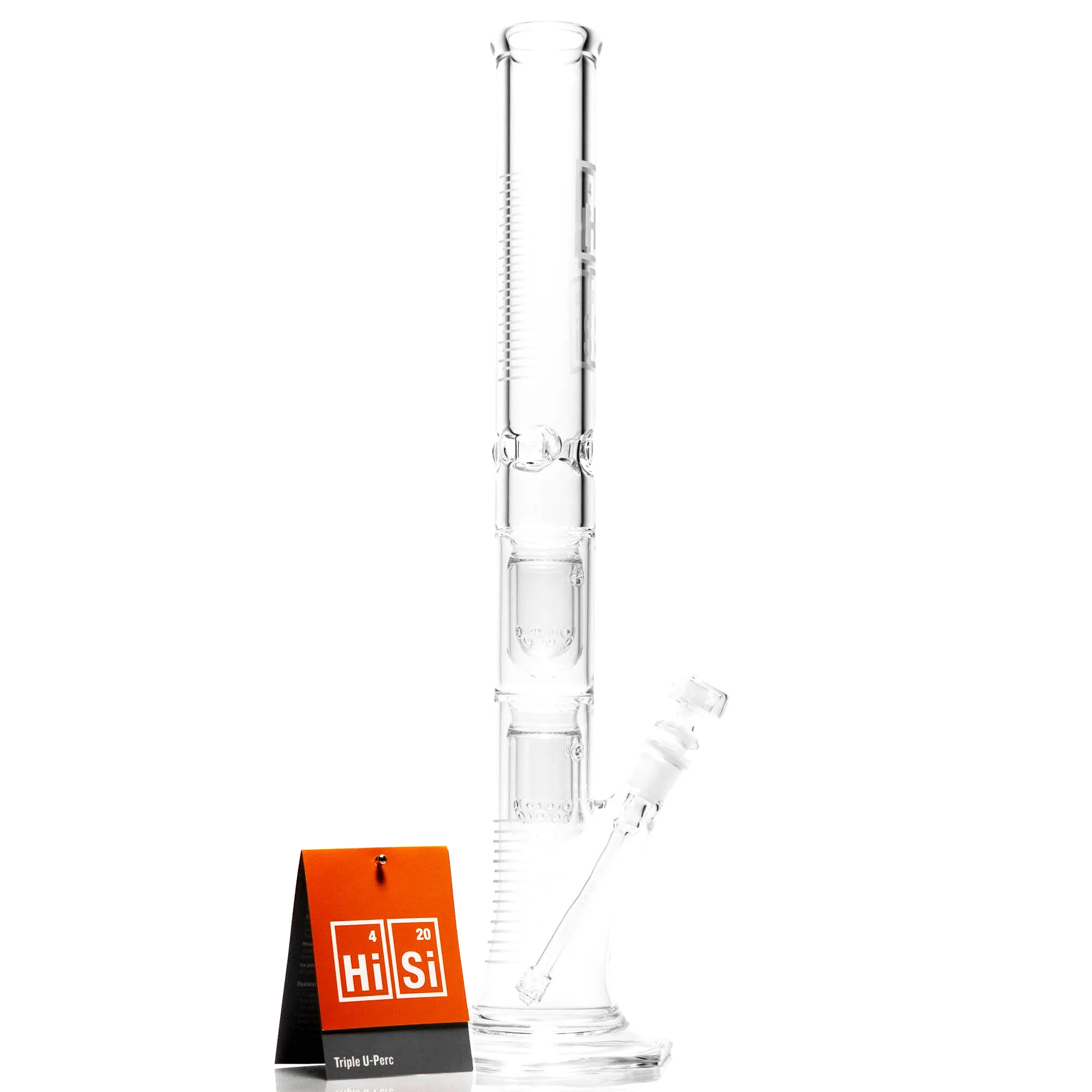 HiSi Glass - 21" Straight Tube - Triple U Perc - Image 5