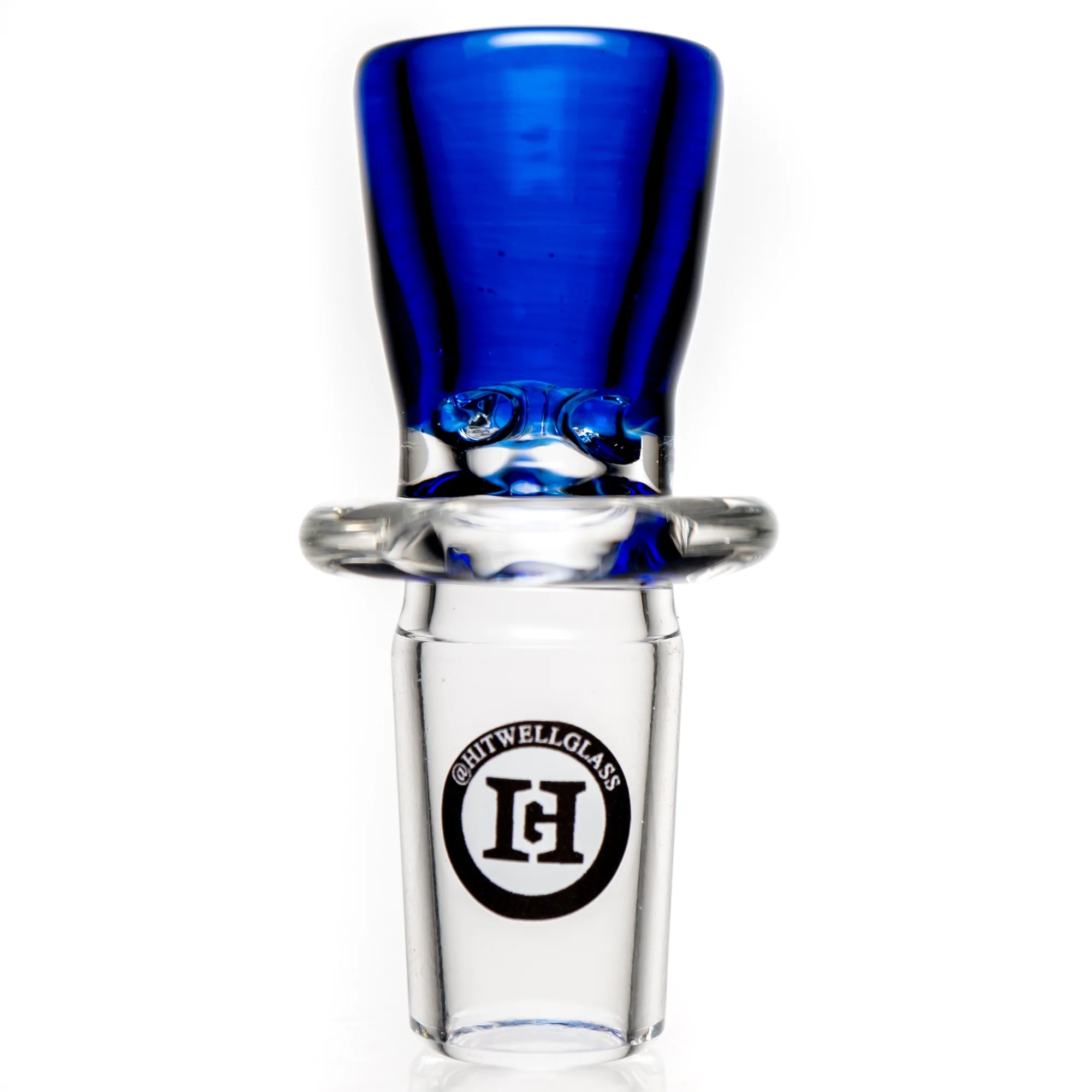 Hitwell Glass - Martini Slide - 3 Hole - 18mm - Cobalt