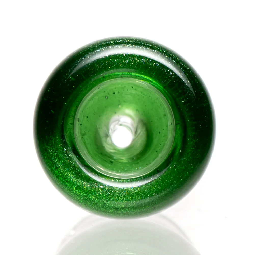 Hitwell Glass - Push Bowl Slide - 14mm - Green Stardust - Image 2