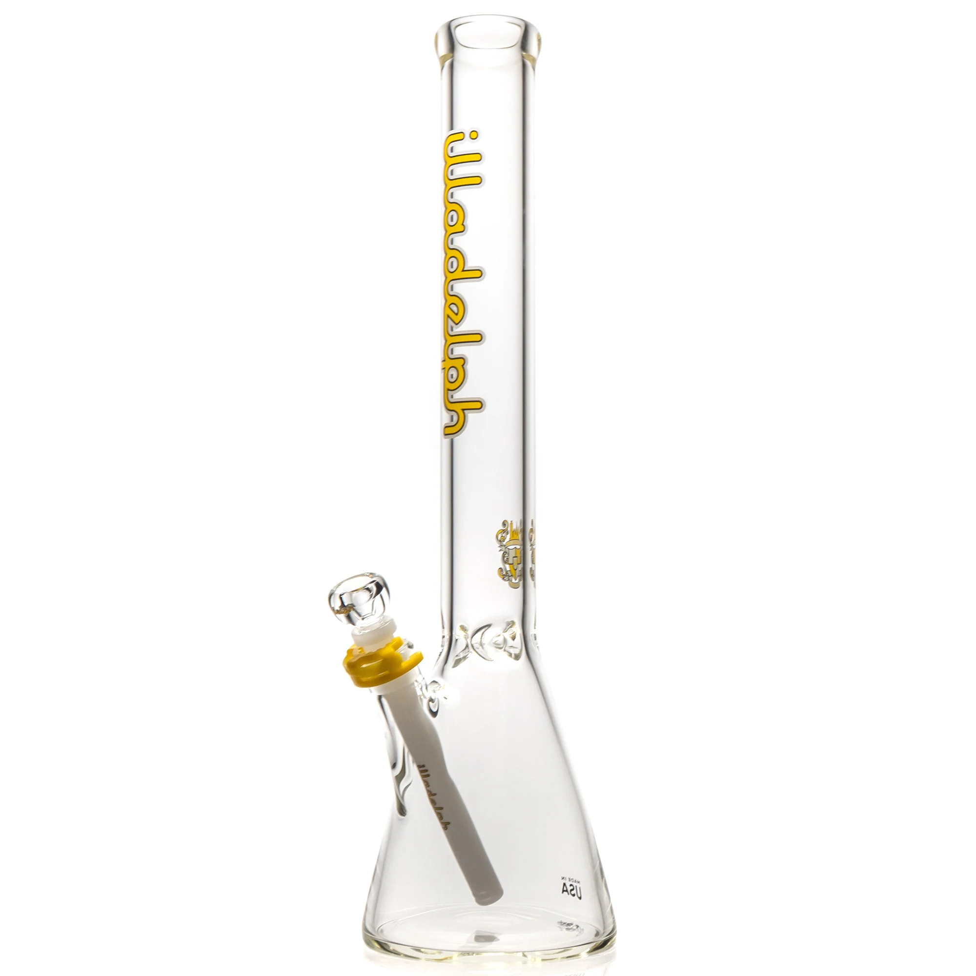 Illadelph - Medium Beaker - Yellow & White Label