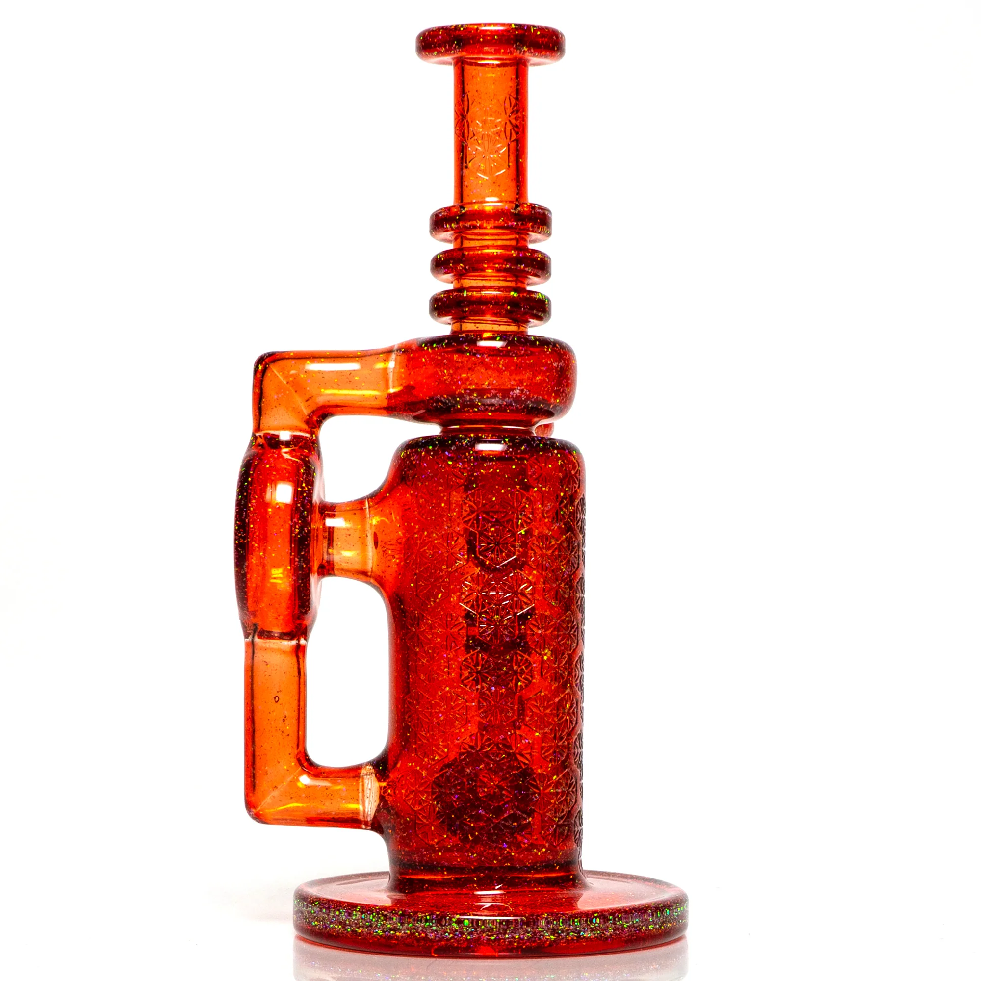 Ill Glass - Custom 50 Watt Cycler - Red Dragon & Crushed Opal Polished - Image 3