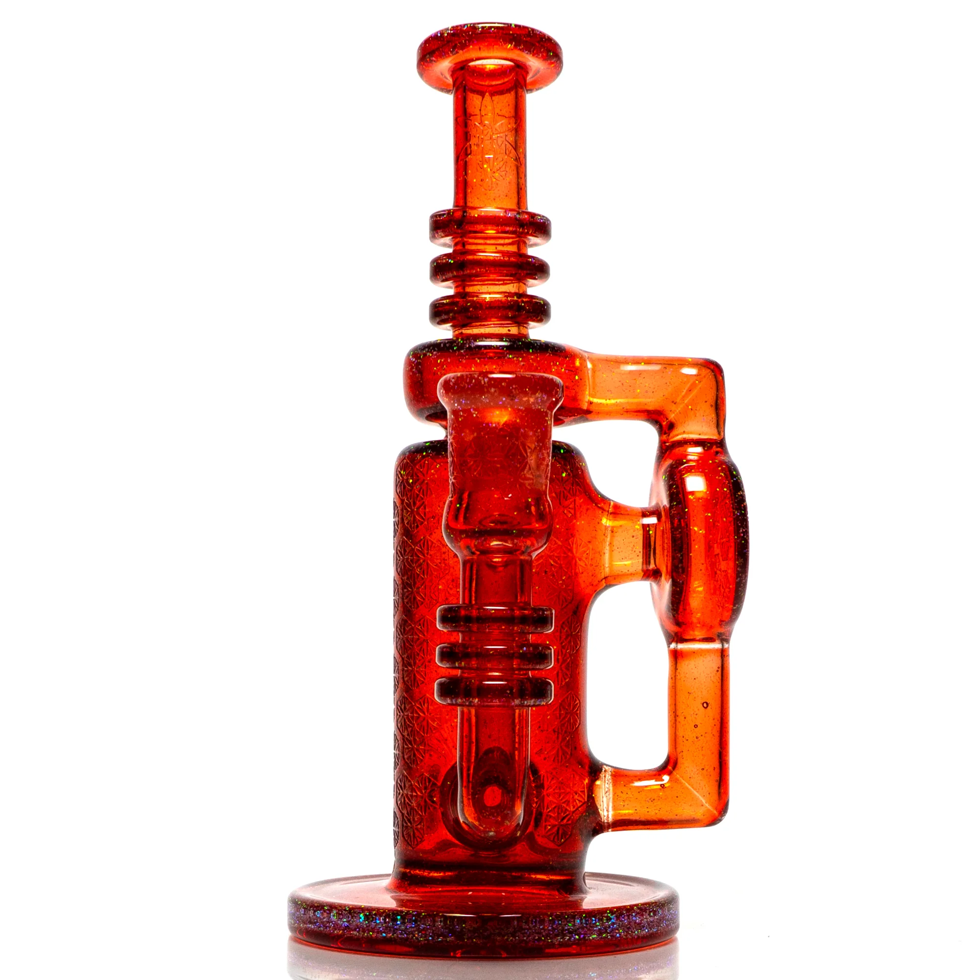 Ill Glass - Custom 50 Watt Cycler - Red Dragon & Crushed Opal Polished - Image 4