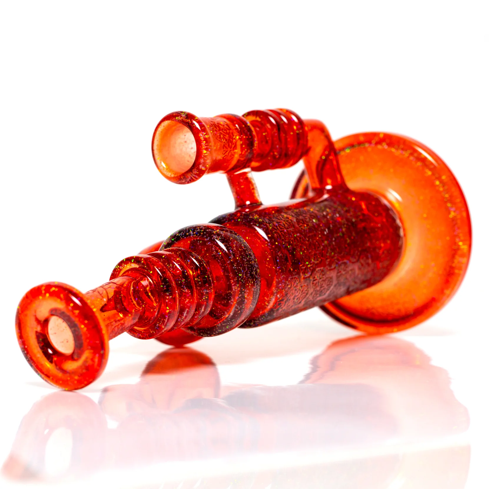Ill Glass - Custom 50 Watt Cycler - Red Dragon & Crushed Opal Polished - Image 5